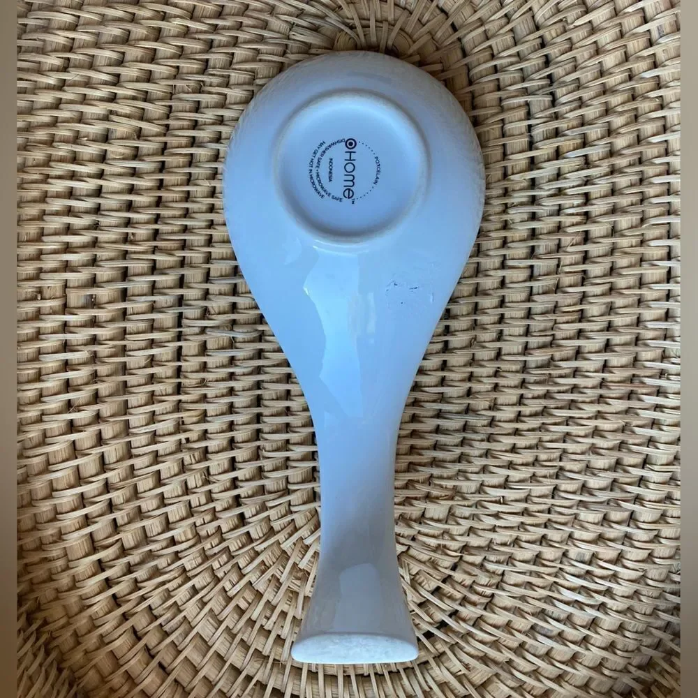 Target at Home Elegant White Porcelain Spoon Rest